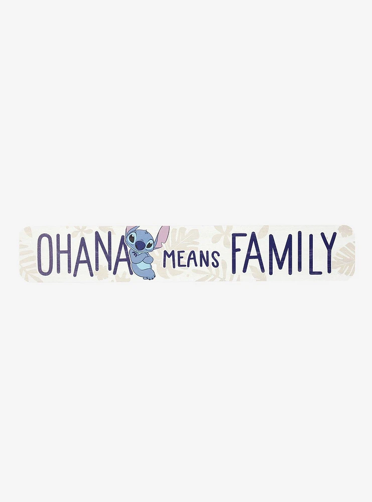 Disney Lilo & Stitch Ohana Means Family Wall Sign