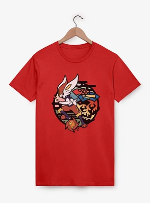 Pokemon Cinderace Stained Glass Icon T-Shirt