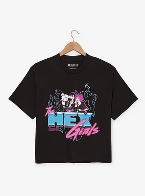 Scooby-Doo! The Hex Girls Flame Portrait Cropped Women's T-Shirt - BoxLunch Exclusive