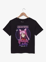 Sailor Moon Black Lady Grid Portrait Cropped T-Shirt - BoxLunch Exclusive