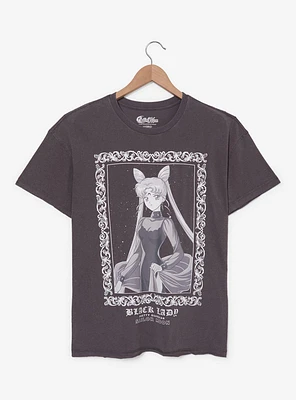 Sailor Moon Black Lady Tonal Frame Portrait T-Shirt - BoxLunch Exclusive