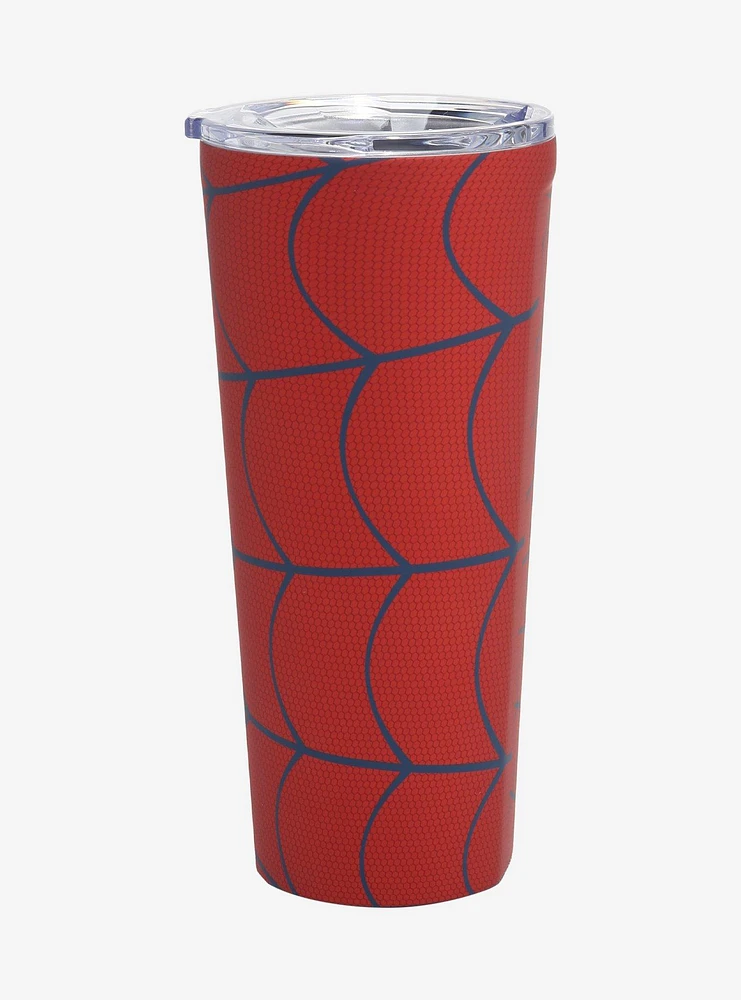 Corkcicle Marvel Spider-Man Webbing Allover Print Travel Mug