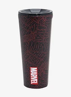 Corkcicle Marvel Logo Allover Print Travel Mug