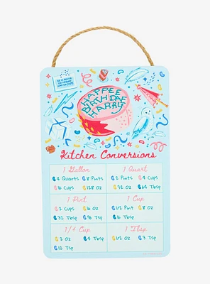 Harry Potter Birthday Cake Kitchen Conversions Wall Sign - BoxLunch Exclusive