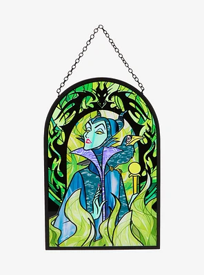Disney Sleeping Beauty Dragon Flames Stained Glass Wall Art