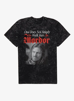 The Lord Of Rings One Does Not Simply Walk Into Mordor Mineral Wash T-Shirt