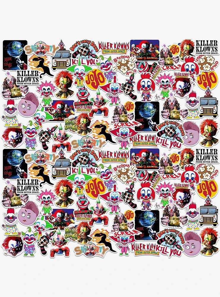 Killer Klowns From Outer Space S Miscellaneous 100ct Sticker Pack