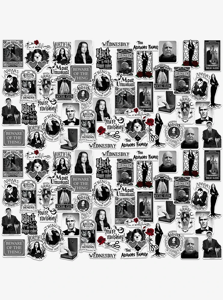 Addams Family TV Series Miscellaneous 100ct Sticker Pack