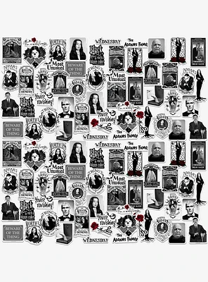 Addams Family TV Series Miscellaneous 100ct Sticker Pack