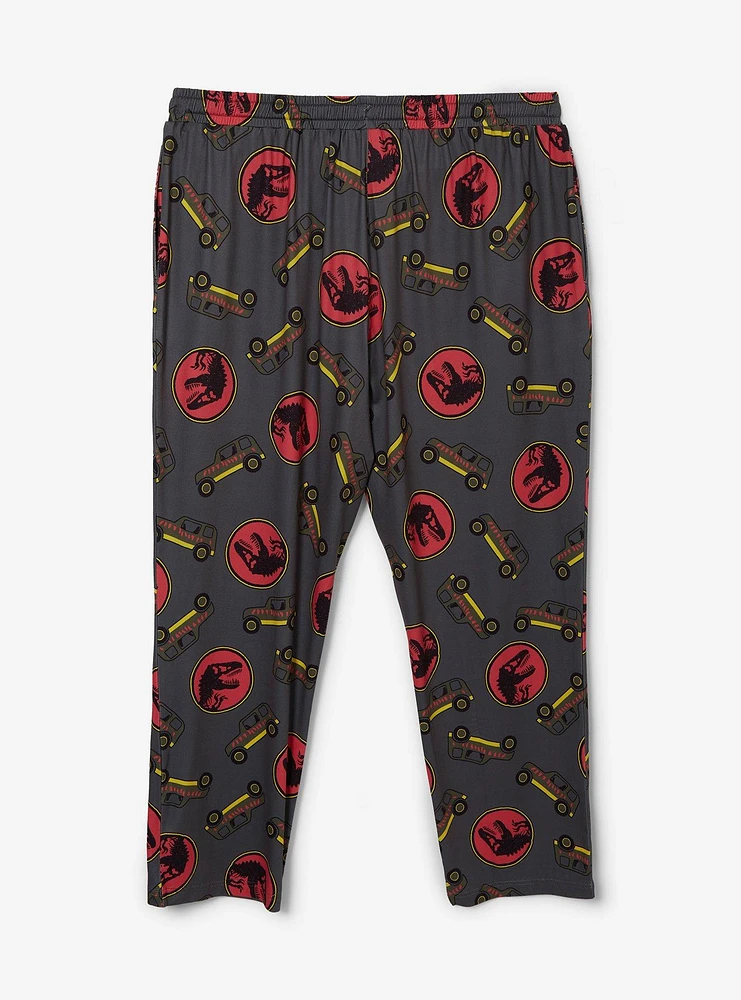 Jurassic Park Jeeps Allover Print Women's Plus Sleep Pants - BoxLunch Exclusive