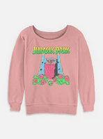 Jurassic Park Raptor Pumpkin Hatch Girls T-Shirt Plus Tropical Gate Womens Slouchy Sweatshirt