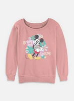 Disney Mickey Mouse Bring On Spring Womens Slouchy Sweatshirt