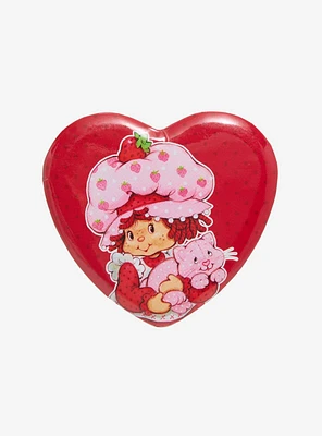 Strawberry Shortcake Custard & Strawberry Heart Button Pin