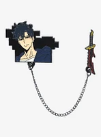Solo Leveling Sung Jinwoo & Weapon Chain Enamel Pin