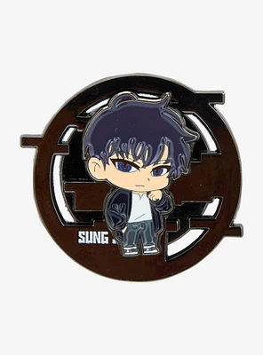 Solo Leveling Sung Jinwoo Spinning Enamel Pin