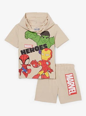 Marvel Heroes Toddler Shirt and Shorts Set — BoxLunch Exclusive