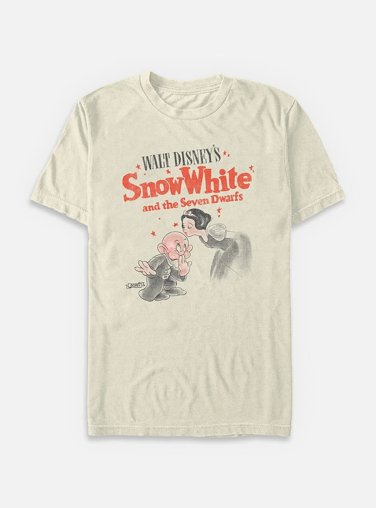 Disney Snow White and the Seven Dwarfs Sweet Kiss Garment Dye T-Shirt
