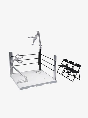 Bandai Spirits Tamashii Stage Act Ring (Neutral Corner) & Folding Chair Set