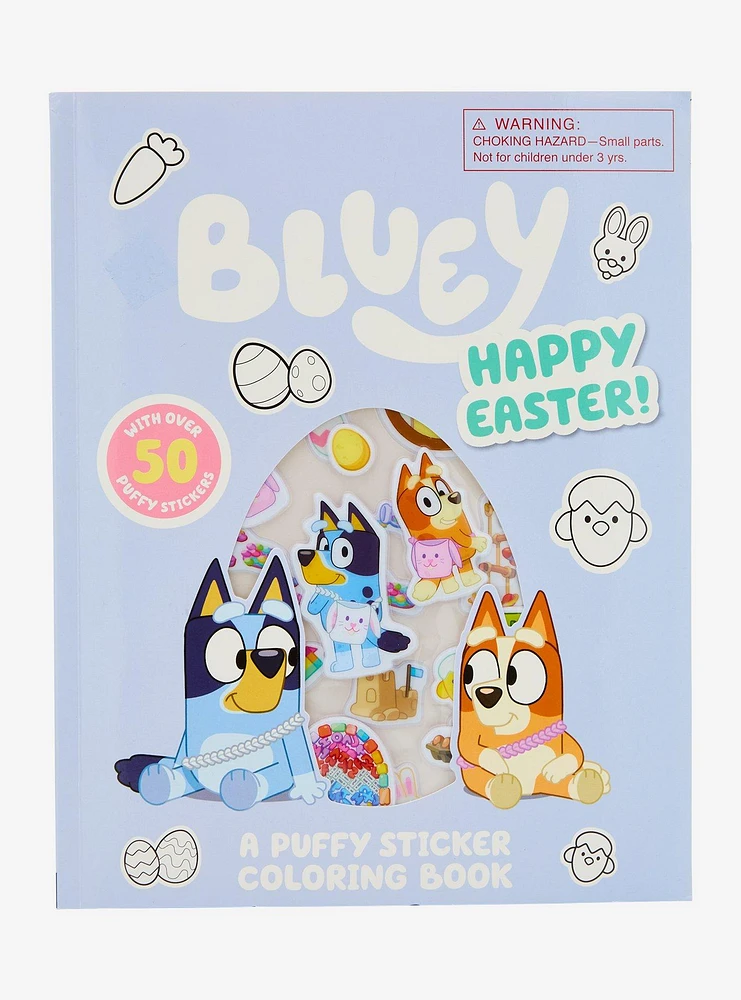 Bluey Easter Puffy Sticker Coloring Book