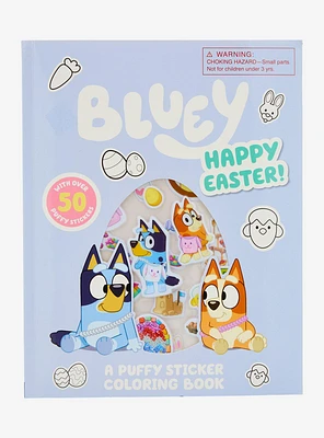 Bluey Easter Puffy Sticker Coloring Book