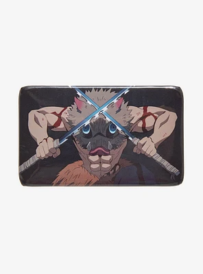 Demon Slayer: Kimetsu no Yaiba Inosuke Portrait Rectangle Button Pin