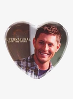 Supernatural Dean Winchester Heart Button Pin