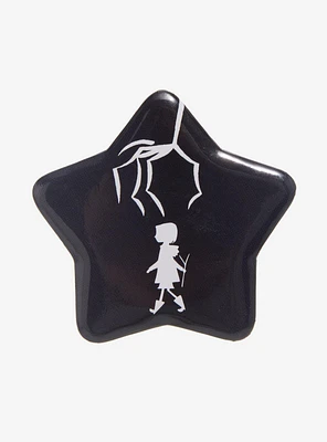 Coraline Silhouette Star Button Pin