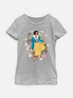 Disney Snow White Live Action Bunnies And Deers Youth Girls T-Shirt