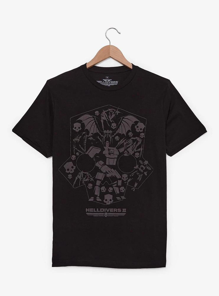 Helldivers Icons Graphic T-Shirt — BoxLunch Exclusive