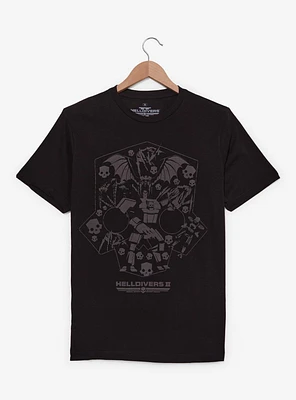 Helldivers Icons Graphic T-Shirt — BoxLunch Exclusive