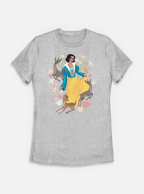Disney Snow White Live Action Bunnies And Deers Womens T-Shirt