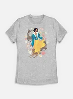 Disney Snow White Live Action Bunnies And Deers Womens T-Shirt