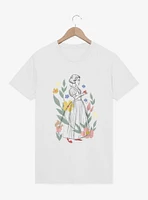 Disney Snow White Live Action Floral Sketch T-Shirt