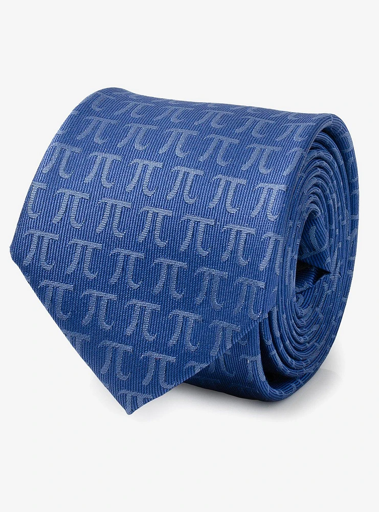 Pi Mathematics Symbol Blue Men's Tie