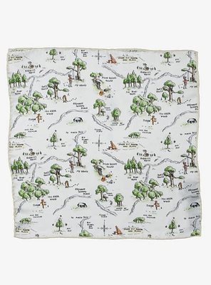 Disney Winnie The Pooh Map Pocket Square