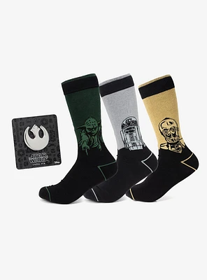 Star Wars Droid & Sage Mod 3-Pair Socks & Lapel Set