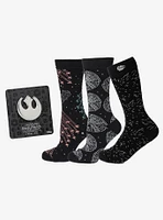 Star Wars Transport 3-Pair Sock & Lapel Pin Set