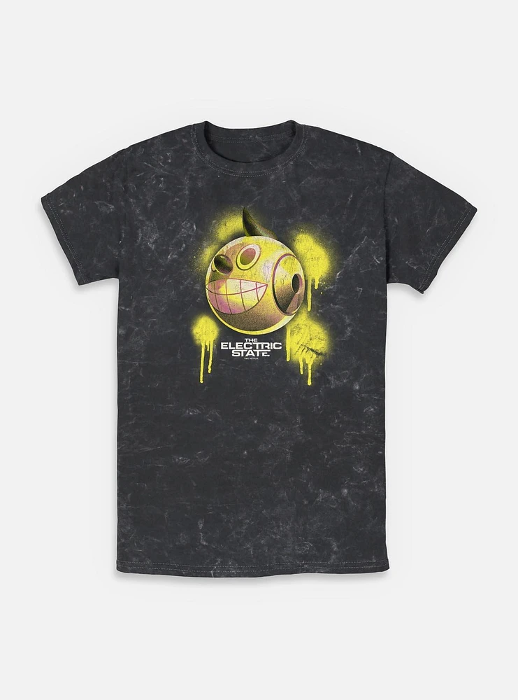 The Electric State Kid Cosmo Spray Paint Style Mineral Wash T-Shirt