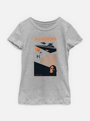 Star Wars: Andor Space Poster Youth Girls T-Shirt