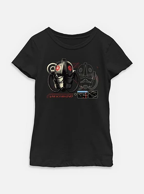 Star Wars: Andor Helmet Schematics Youth Girls T-Shirt
