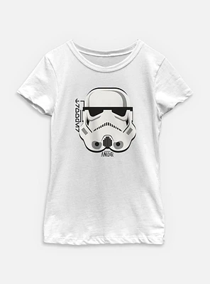 Star Wars: Andor Helmet Stormtrooper Youth Girls T-Shirt
