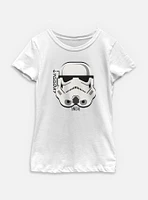 Star Wars: Andor Helmet Stormtrooper Youth Girls T-Shirt