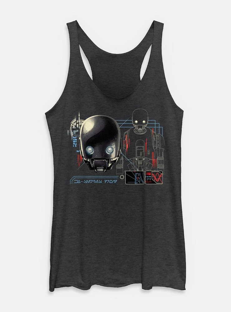 Star Wars: Andor K-2SO Droid Womens Tank Top