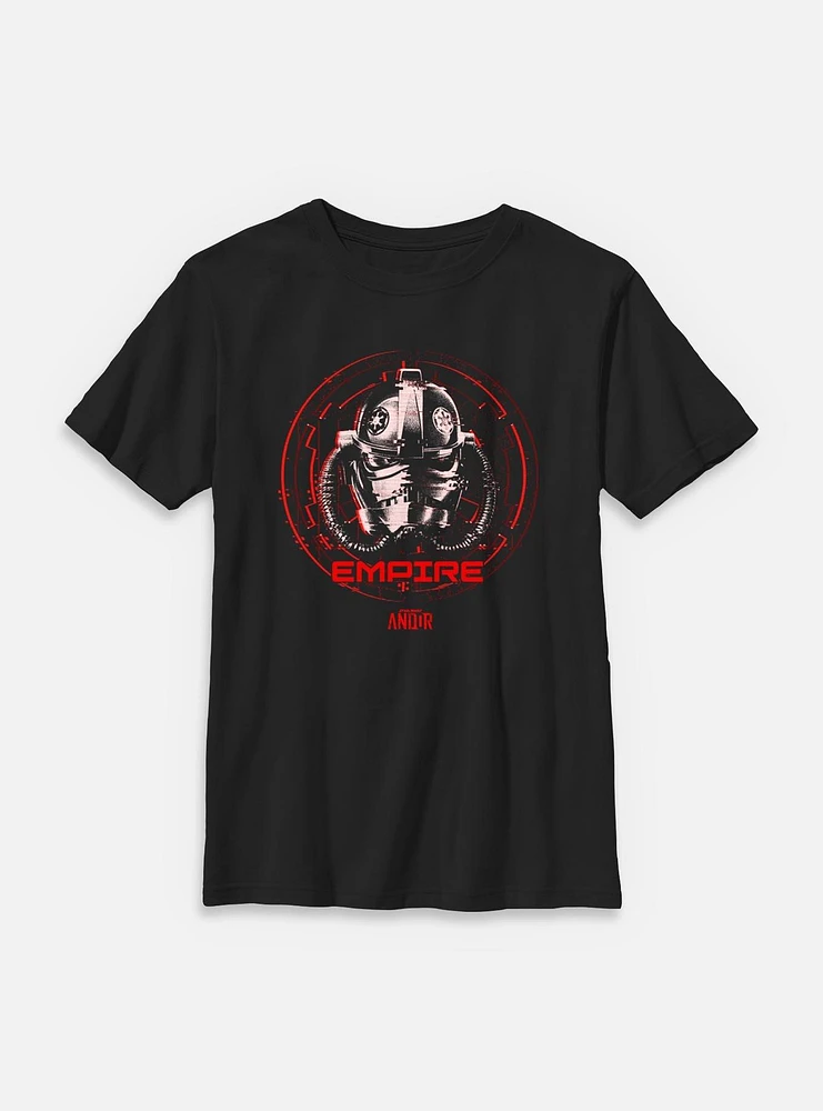 Star Wars: Andor Glitch Empire Helmet Youth T-Shirt