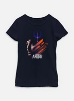 Star Wars: Andor Spaceships And Hero Youth Girls T-Shirt