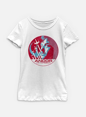 Star Wars: Andor Join The Rebelion Icon Youth Girls T-Shirt