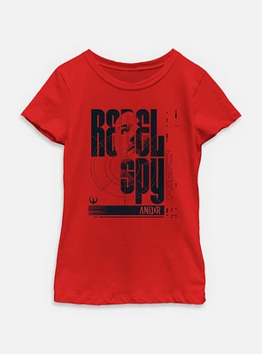 Star Wars: Andor Rebel Spy Youth Girls T-Shirt