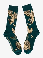 DreamWorks How To Train Your Dragon Toothless Tonal Allover Print Crew Socks - BoxLunch Exclusive
