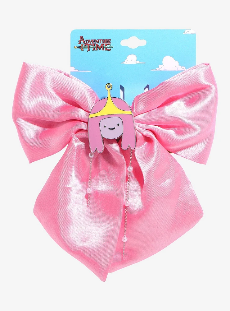 Adventure Time Princess Bubblegum Satin Bow Hair Clip — BoxLunch Exclusive