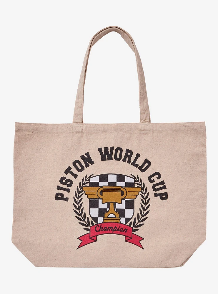 Disney Pixar Cars Piston World Cup Canvas Tote Bag — BoxLunch Exclusive
